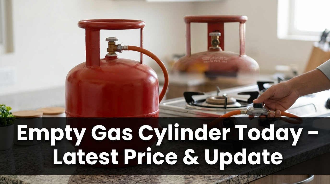 Empty Gas Cylinder Today – Latest Price & Update