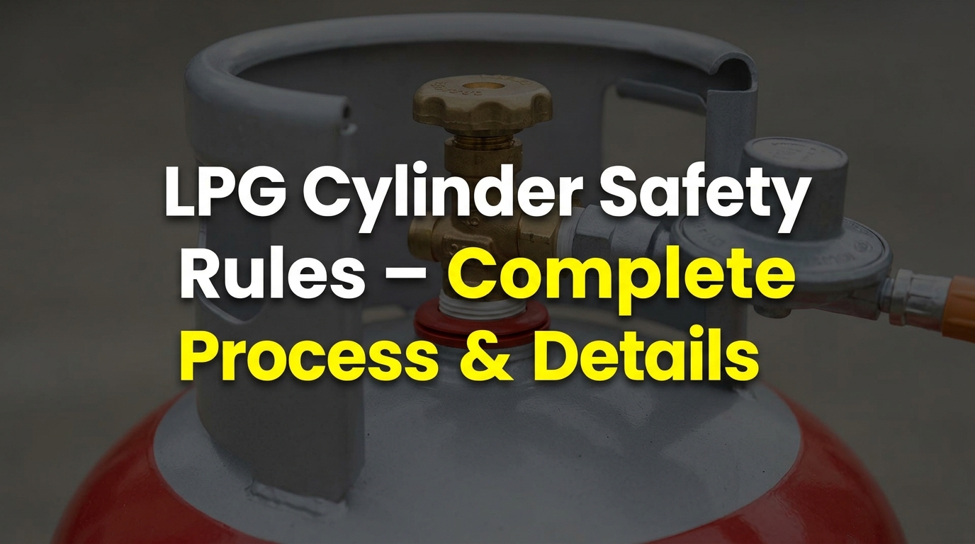 LPG Cylinder Safety Rules – Complete Process & Details