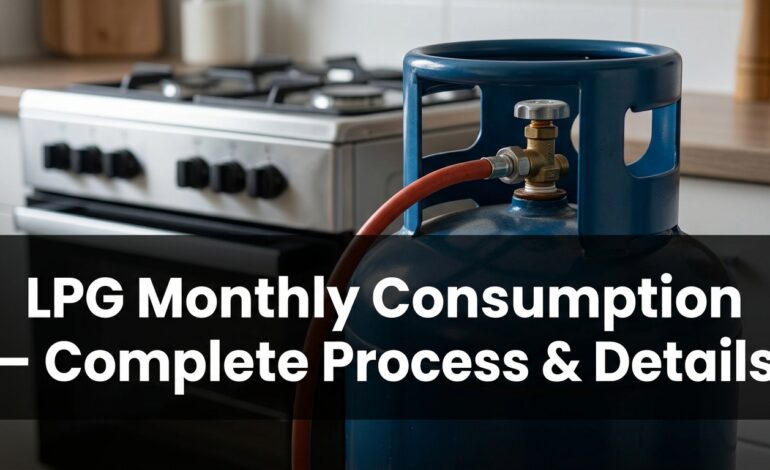 LPG Monthly Consumption – Complete Process & Details