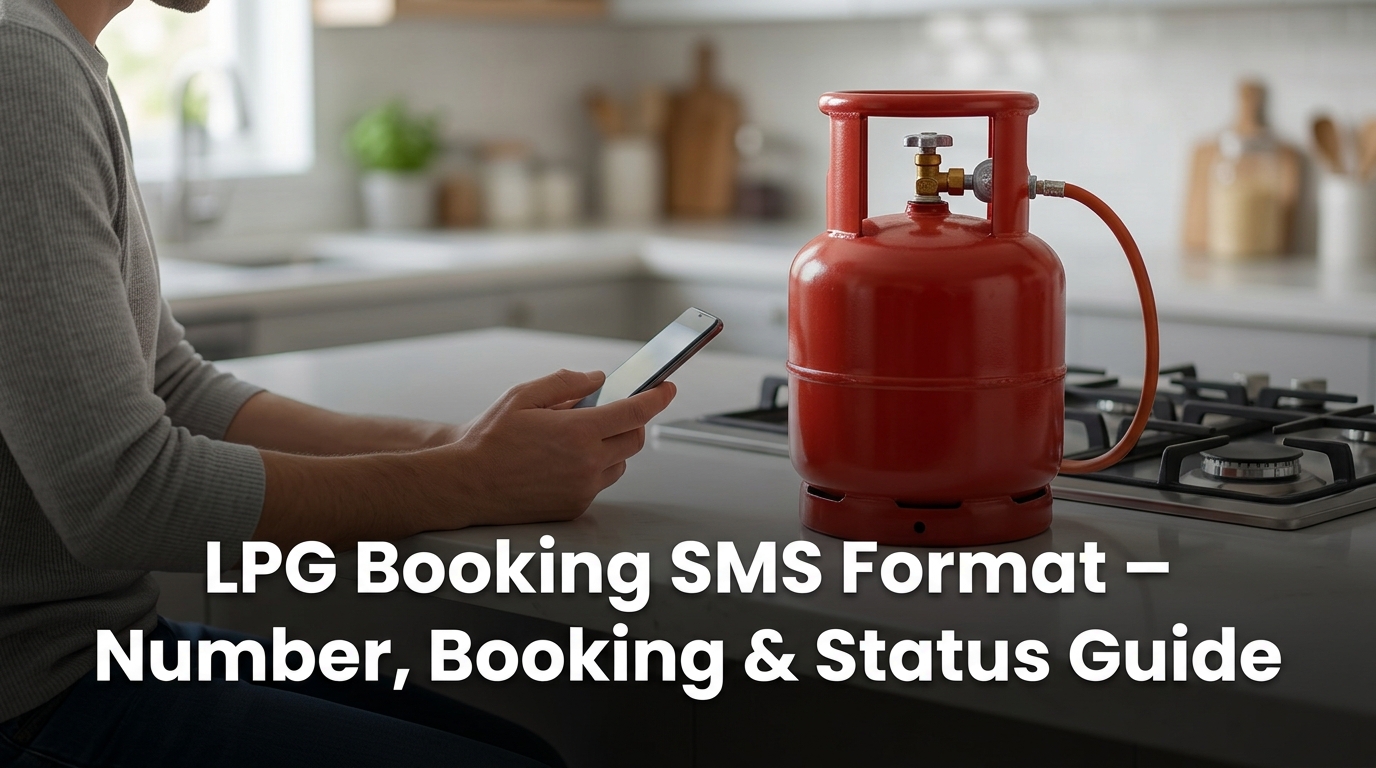 LPG Booking SMS Format – Number, Booking & Status Guide