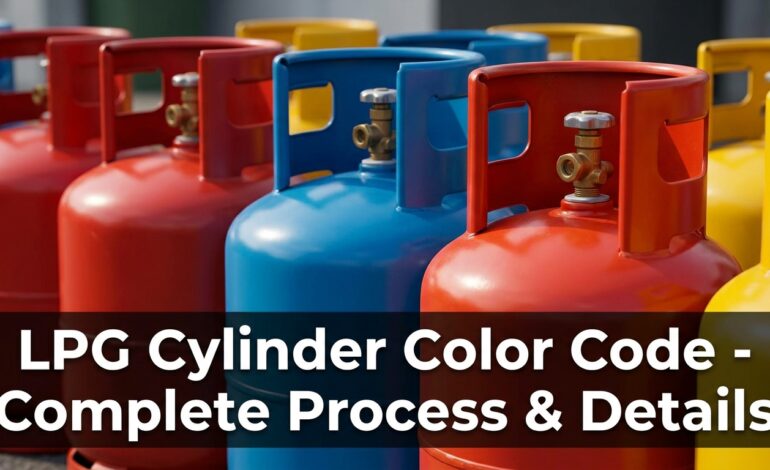 LPG Cylinder Color Code – Complete Process & Details