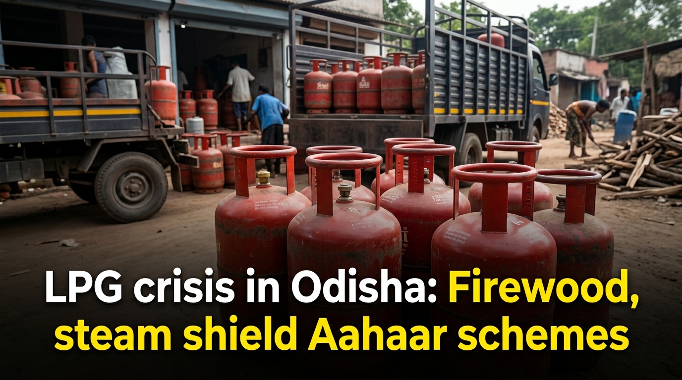 LPG crisis in Odisha: Firewood, steam shield Aahaar schemes