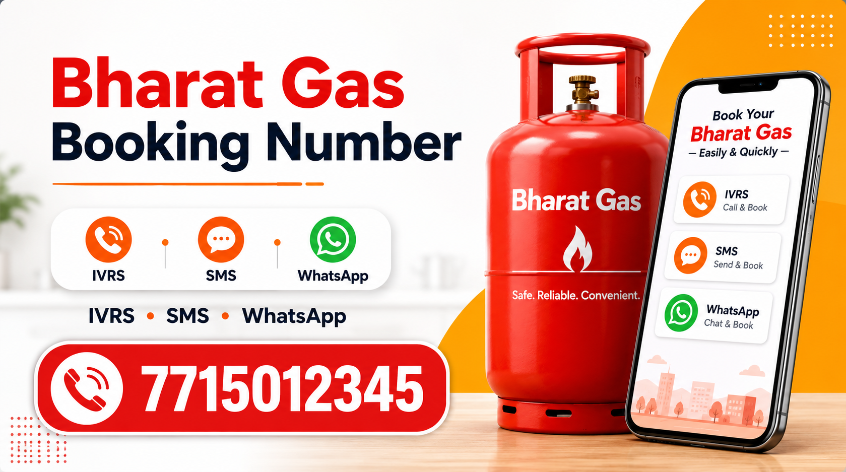 Bharat Gas Booking Number: IVRS, SMS, WhatsApp and Customer Care Details