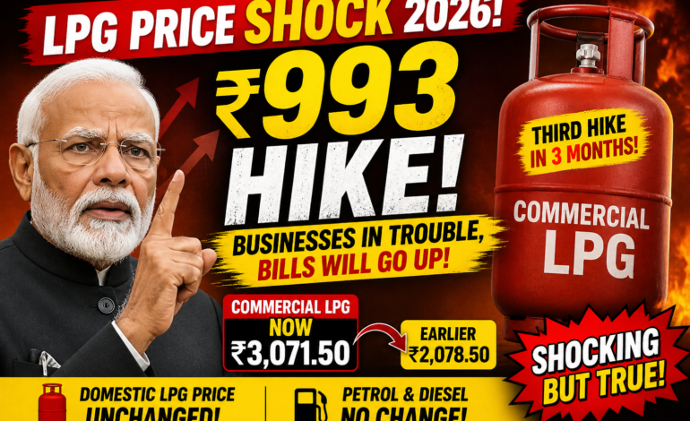 LPG Price Shock 2026: ₹993 Commercial Hike, New Rules & Full City Rates